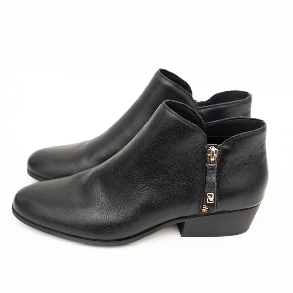 Aerosoles Collaroy Black Leather Ankle Booties Size 10M - Picture 7 of 12